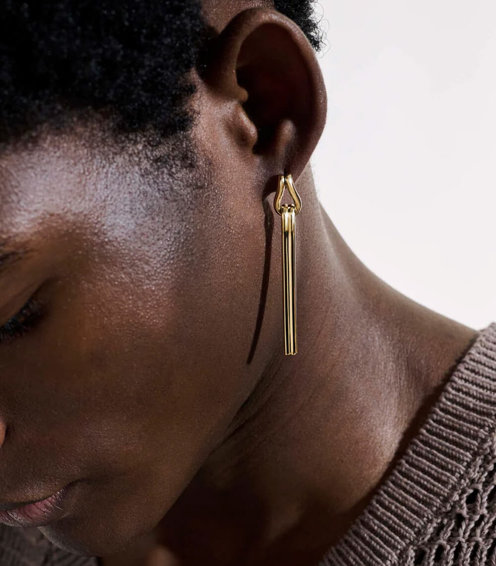 Rata Chain Ring, Silver, Gold, Wide - Imagen 4